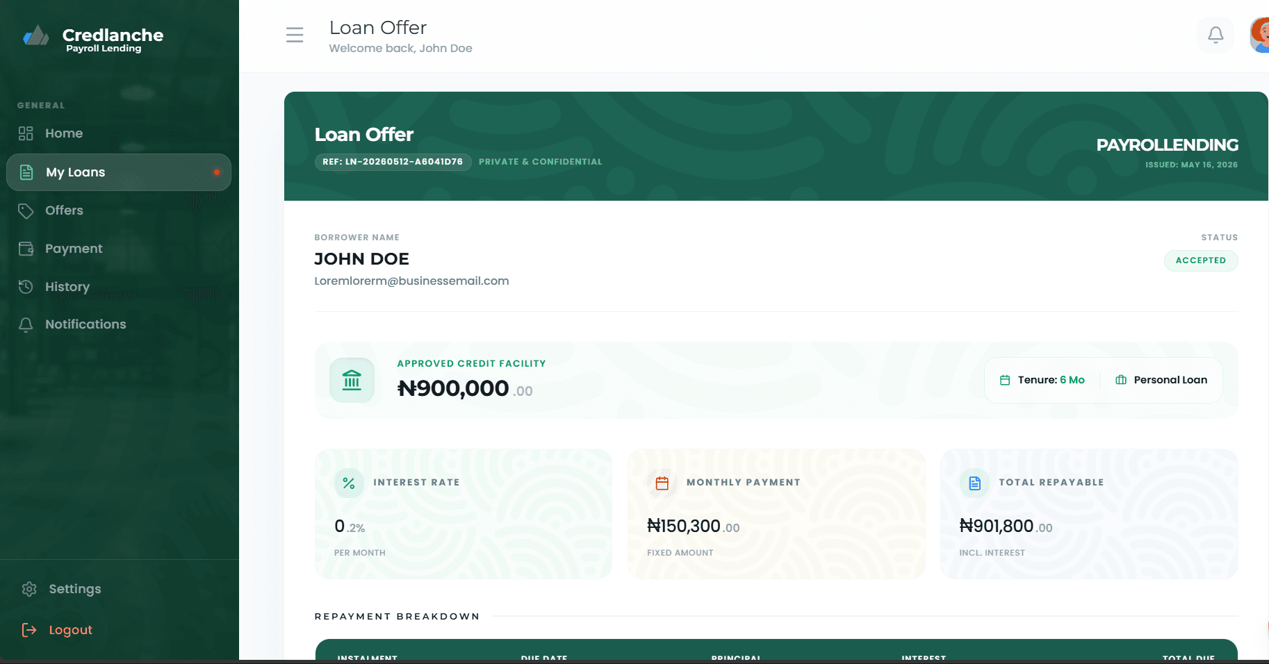 Accept Your Offer